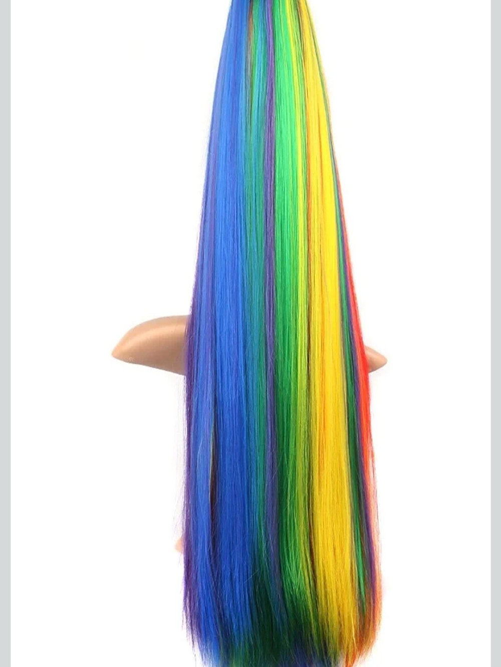 Rainbow Clip-In Hair Extension With Choker
